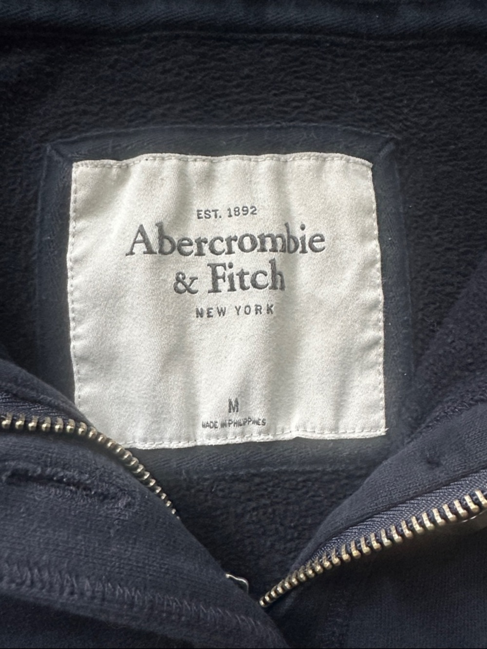 Abercrombie & Fitch M Hooded Button Up Bomber Jacket Sweatshirt Y2K Bella Swan - Picture 10 of 10